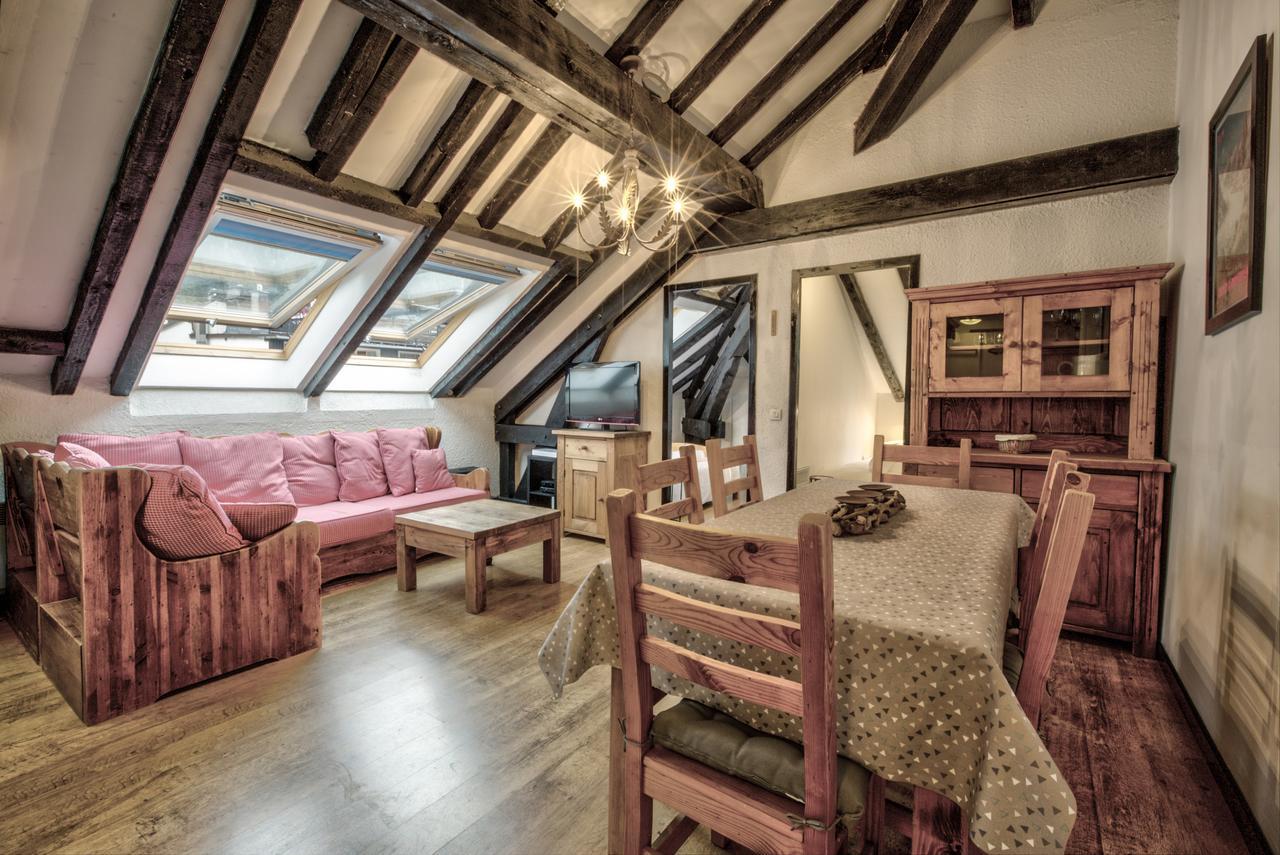 Top Floor Apartment Mansard - Central Chamonix Mont Blanc Haven Eksteriør billede