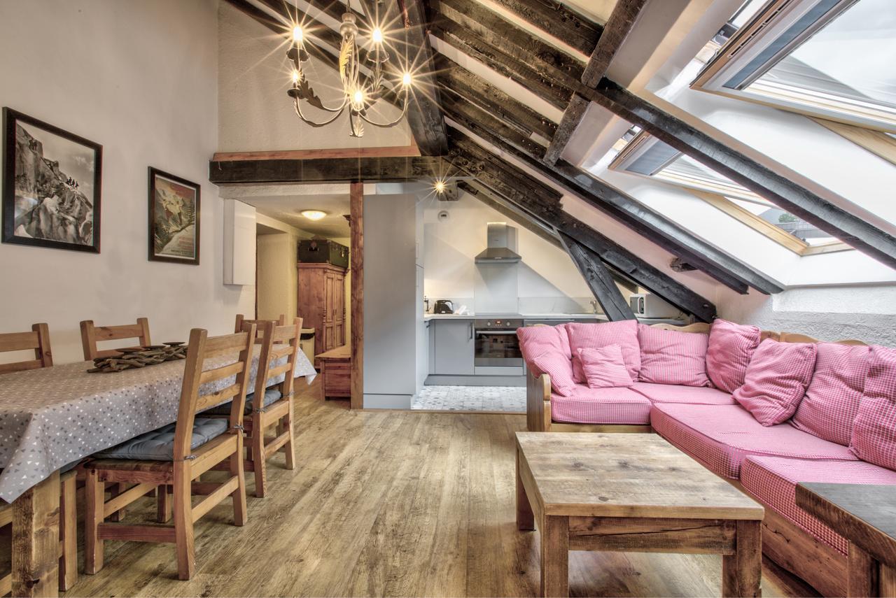 Top Floor Apartment Mansard - Central Chamonix Mont Blanc Haven Eksteriør billede